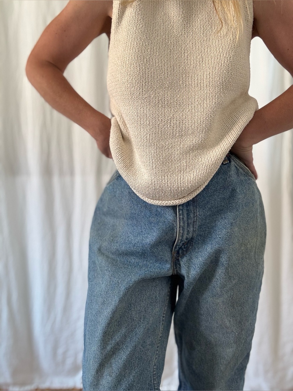 Vintage Levi’s 631 orange tab 90s relaxed hip tapered leg extra high rise